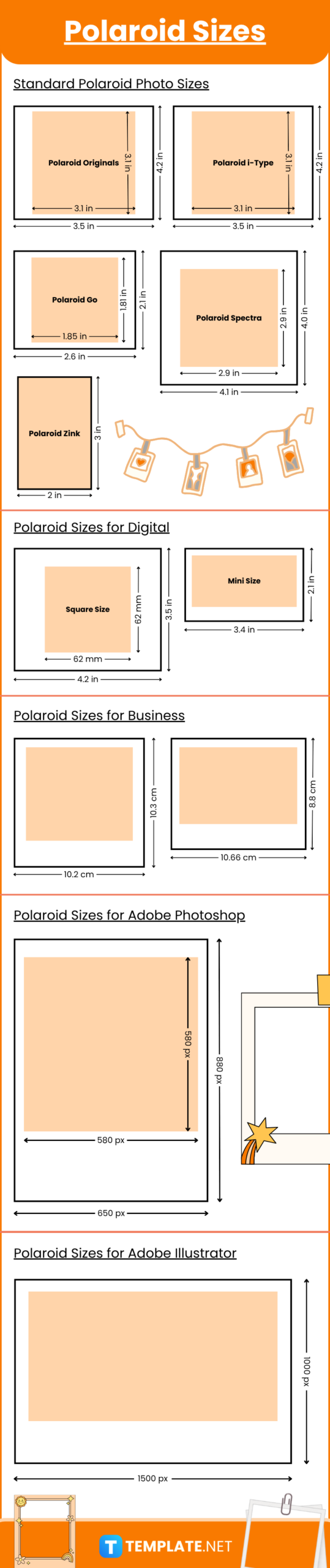 Polaroid Size Dimension Inches Mm Cms Pixel