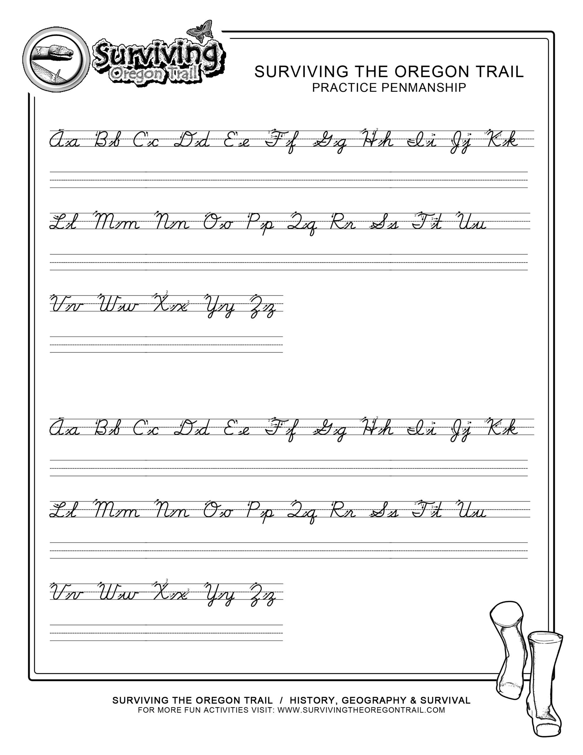 free print handwriting worksheets