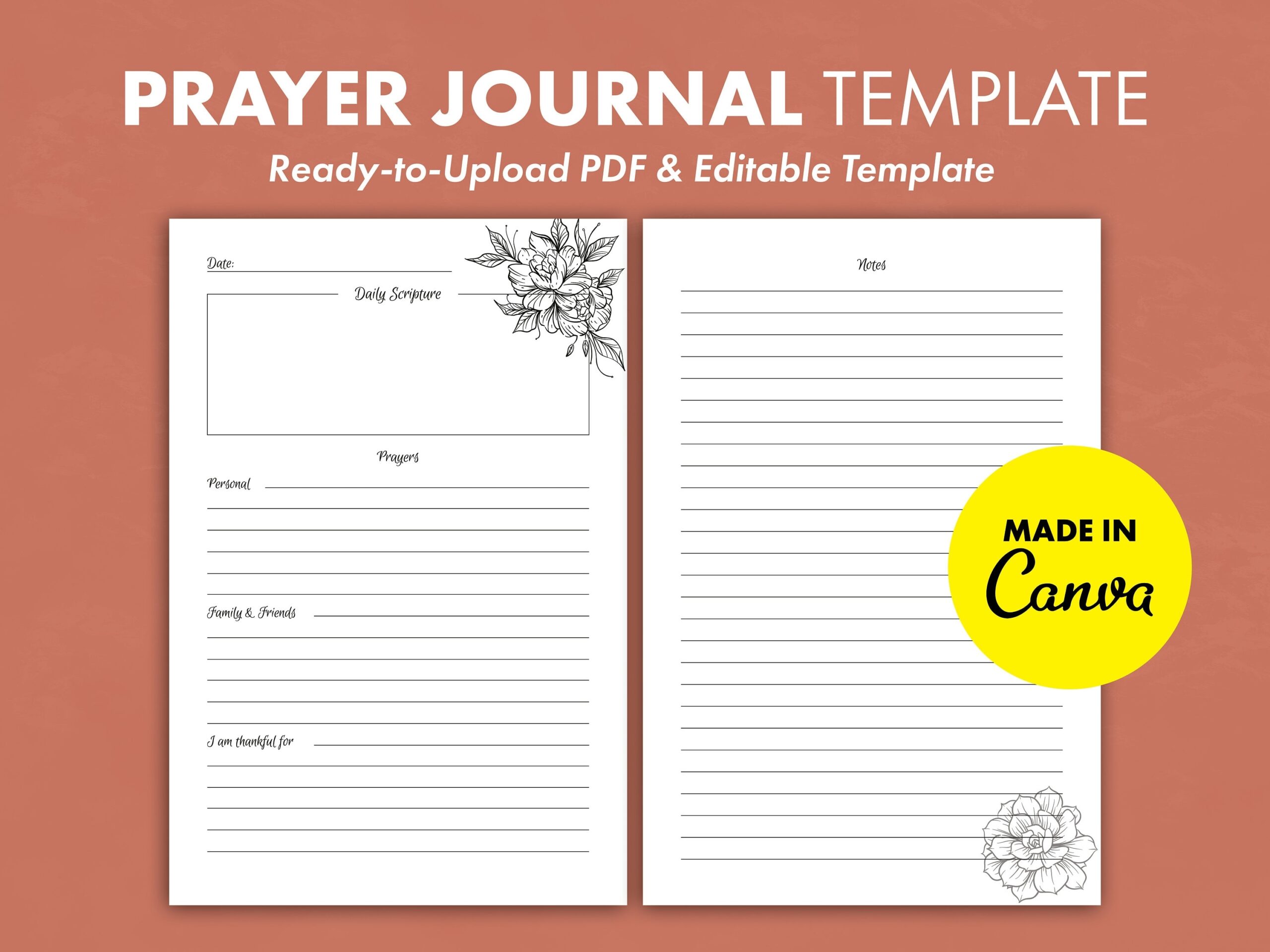prayer journal template prayer journal template