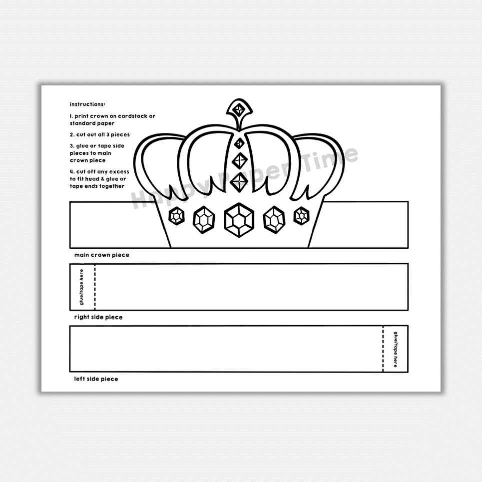 Prince King Paper Crowns Printable Royal Coloring Costume Craft Activity Made By Teachers Prince King Paper Crowns Printable Royal Coloring Costume Craft Activity Made By Teachers