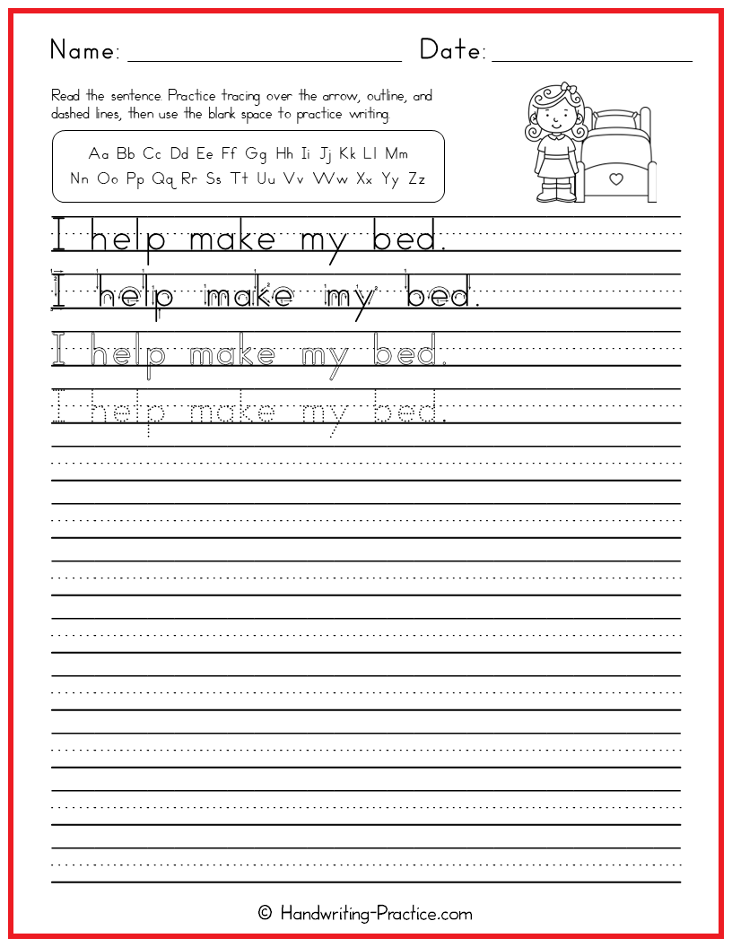 Print Handwriting Practice Print Handwriting Practice