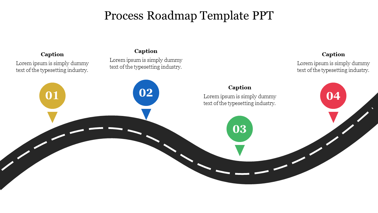 Process Roadmap PowerPoint Template And Google Slides Process Roadmap PowerPoint Template And Google Slides