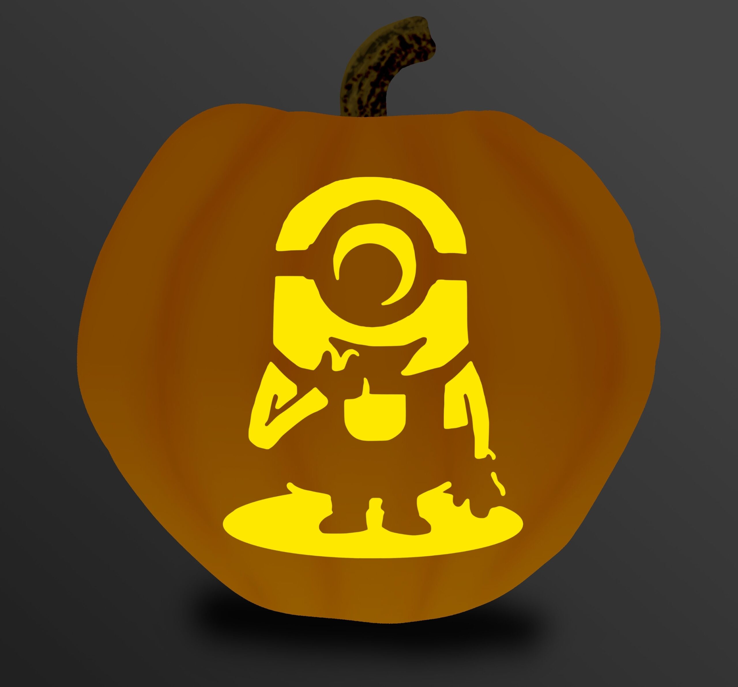 Pumpkin Carving Stencil Minion PDF Etsy Pumpkin Carving Stencil Minion PDF Etsy
