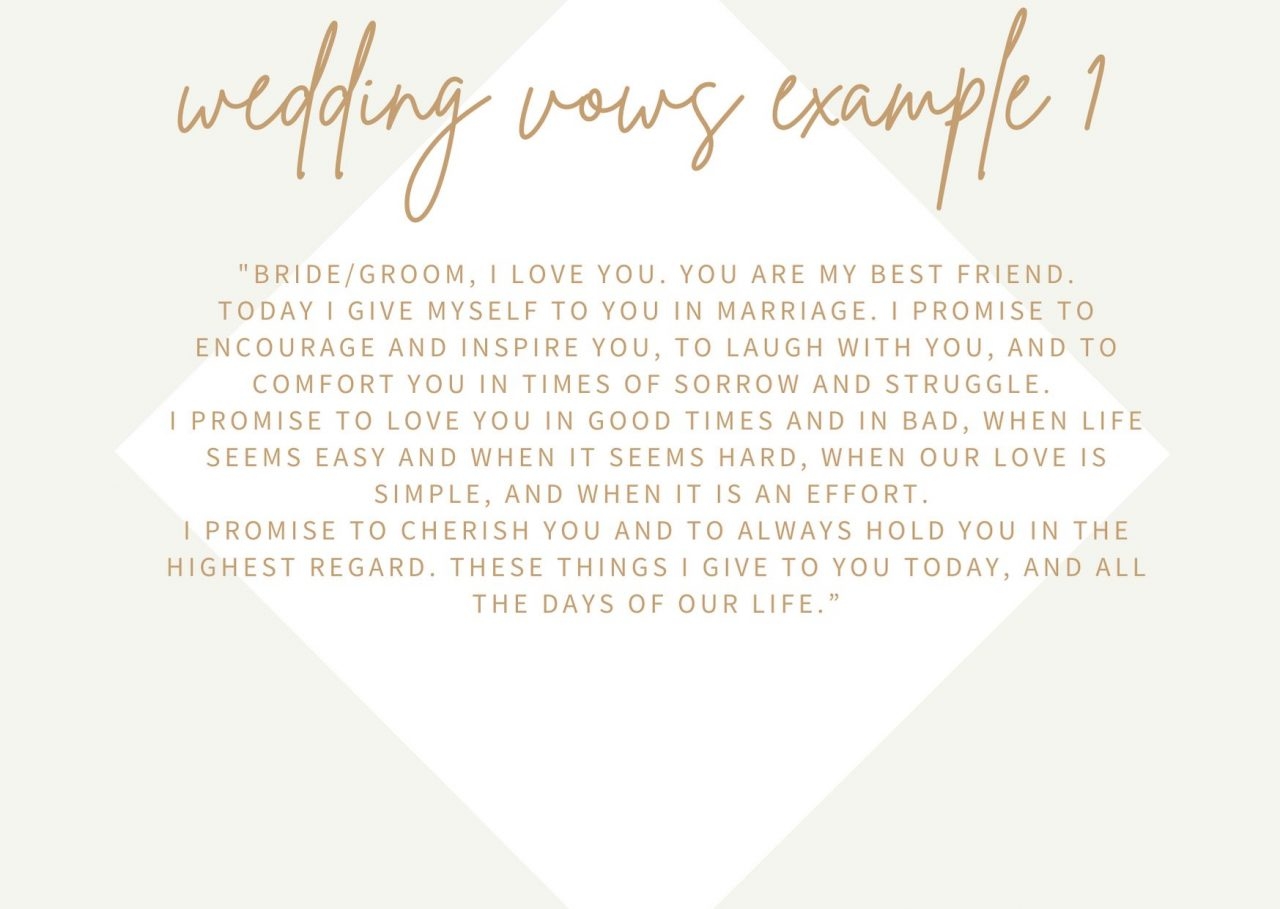 Real Wedding Vows Examples To Steal Weddingsonline Real Wedding Vows Examples To Steal Weddingsonline