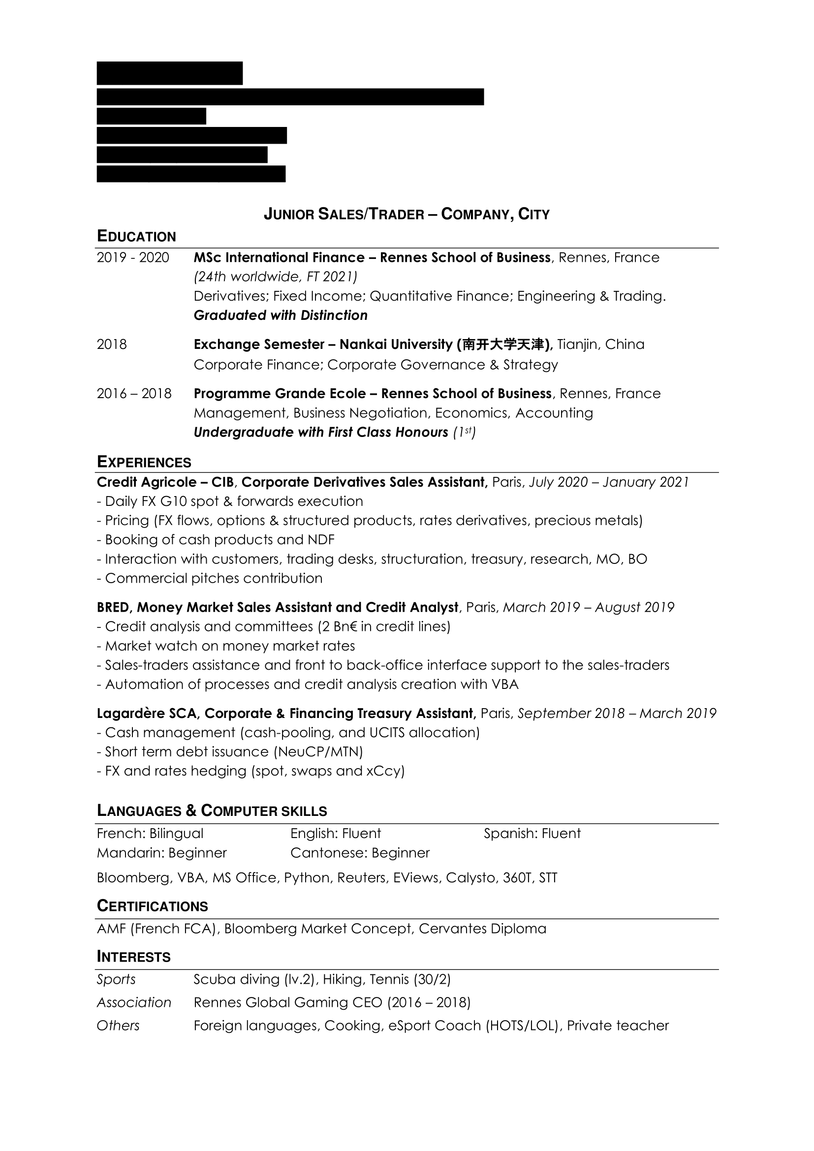 Roast My Resume Wall Street Oasis