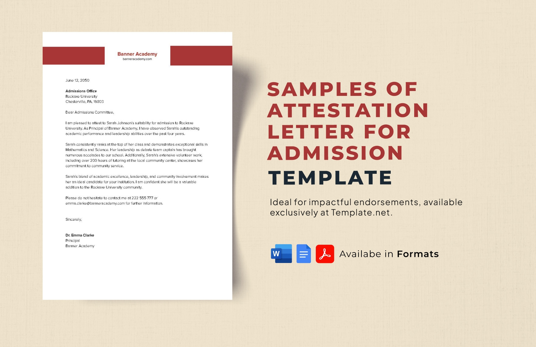 Samples Of Attestation Letter For Admission Template In Word PDF Google Docs Download Template Samples Of Attestation Letter For Admission Template In Word PDF Google Docs Download Template