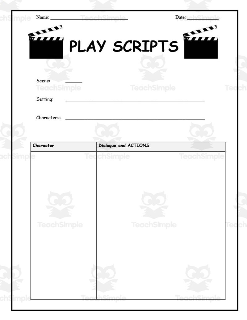 Script Writing Template 2 By Teach Simple Script Writing Template 2 By Teach Simple