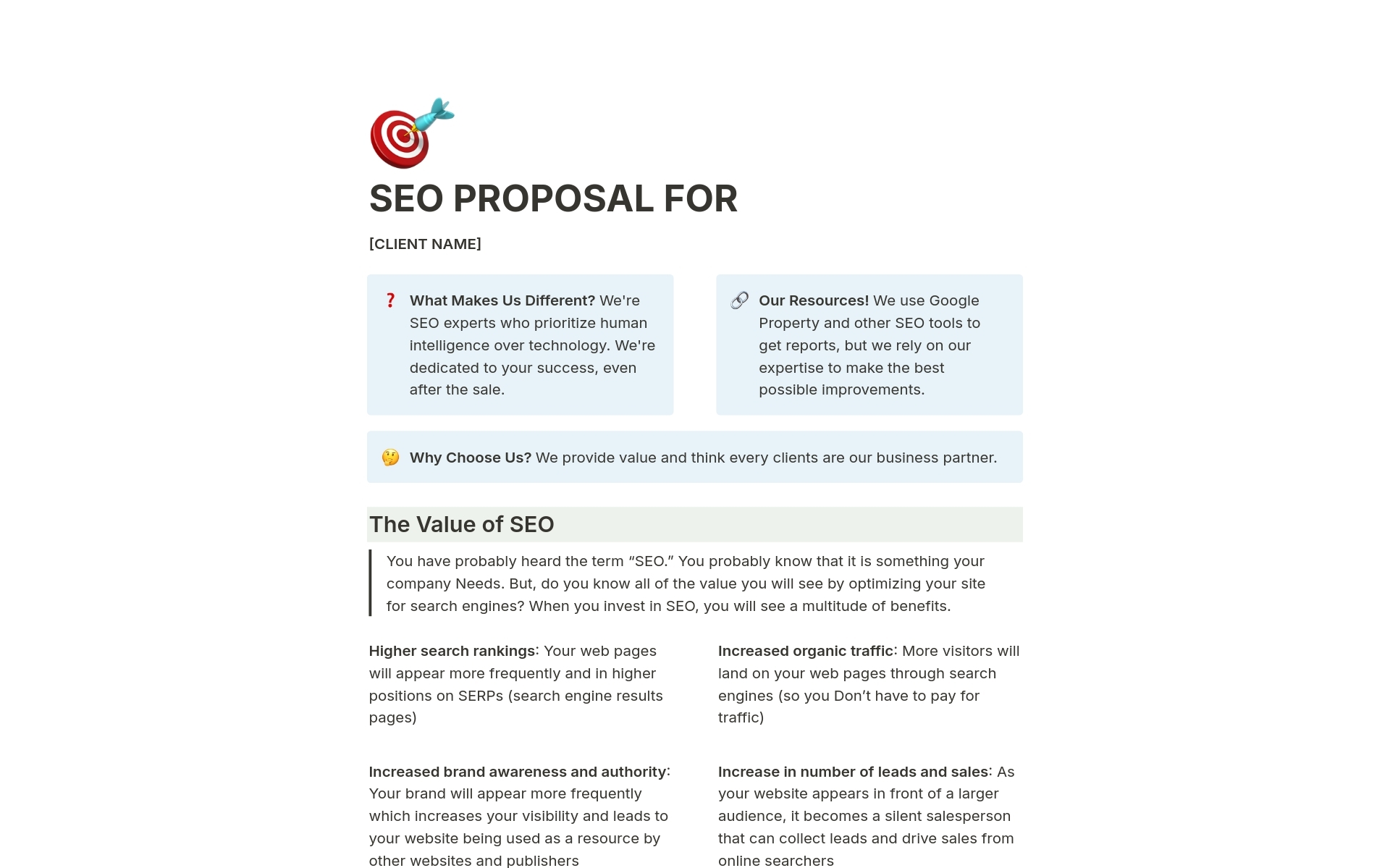 SEO PROPOSAL Template By TAMEEM Notion Marketplace SEO PROPOSAL Template By TAMEEM Notion Marketplace