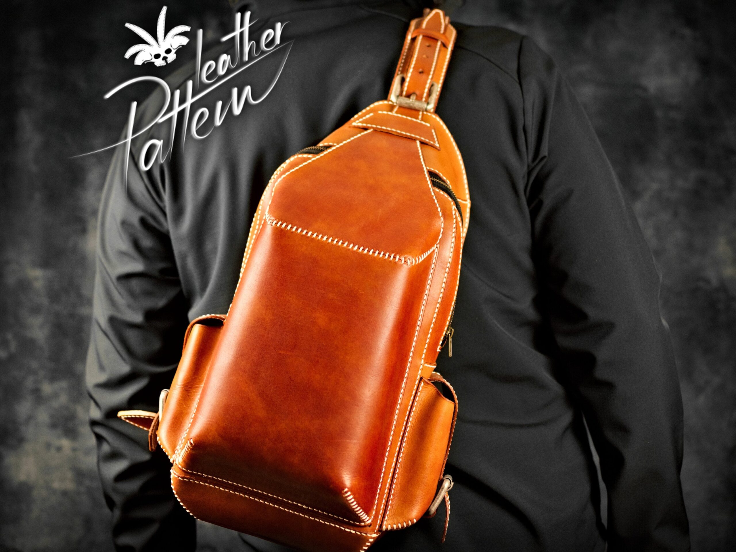 Sling Bag Leather Pattern PDF By LeatherHubPatterns