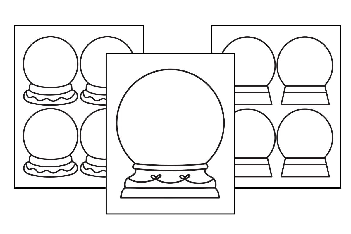 Snow Globe Templates Free Templates The Best Ideas For Kids