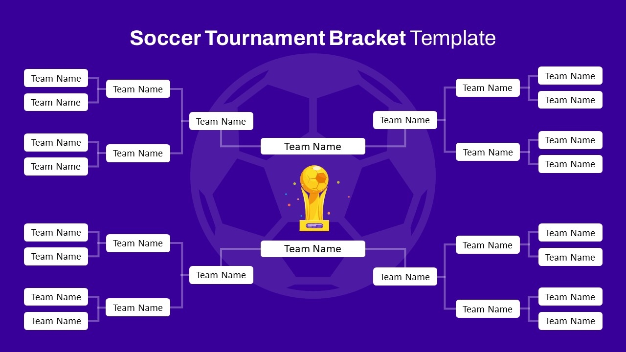 Soccer Tournament Bracket Template For PowerPoint Google Slides SlideKit