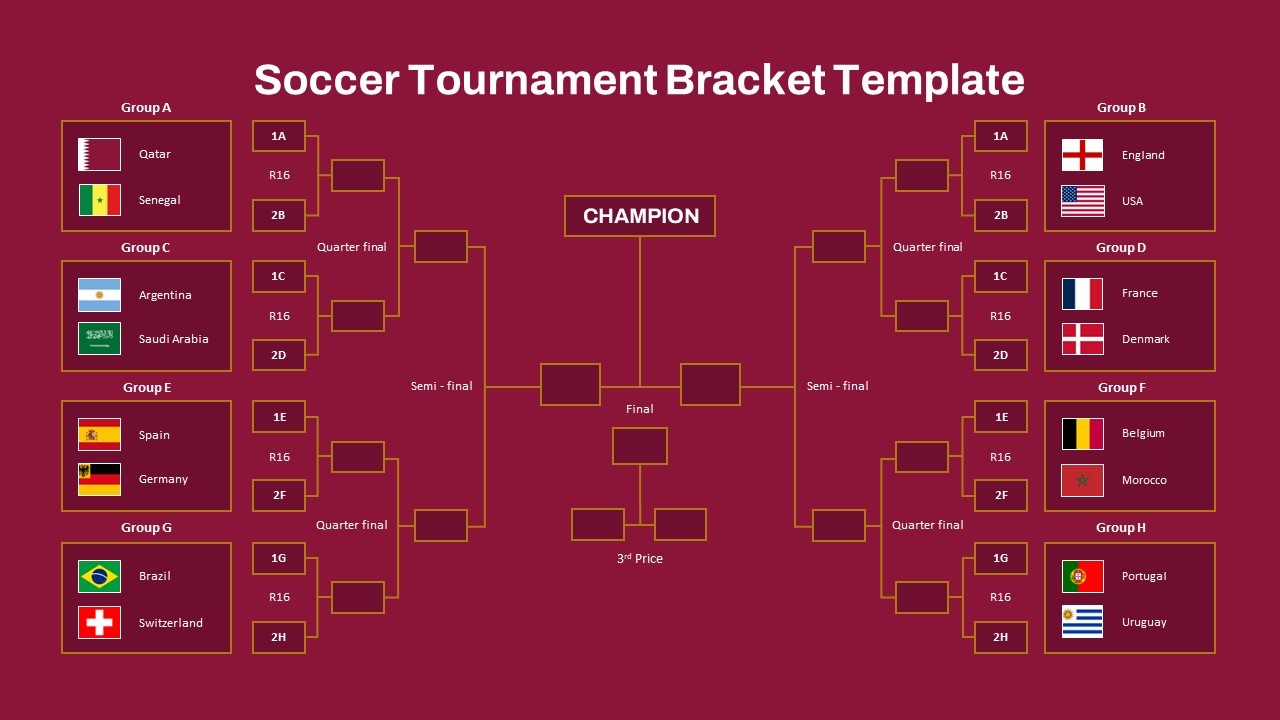 tournament bracket template google slides