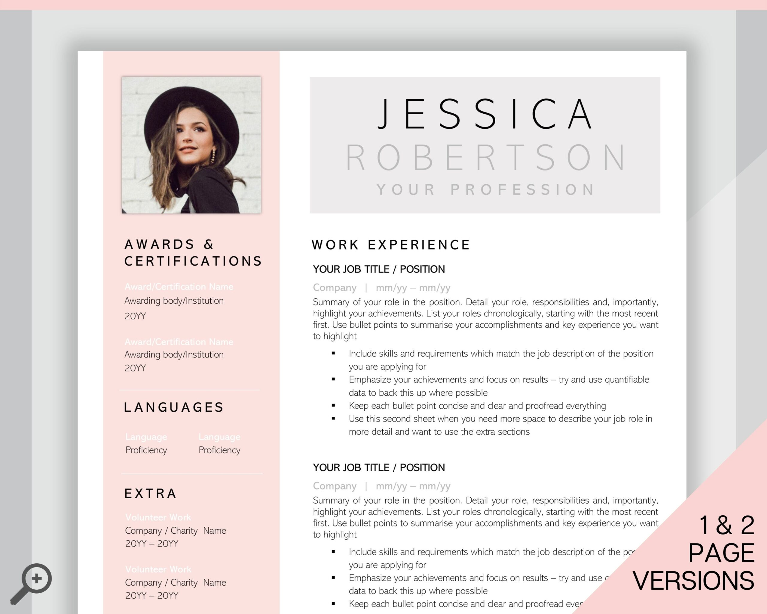 Sorority Recruitment Template Sorority Resume Template Kit Professional Resume Template Packet Executive Curriculum Vitae Template Bundle Etsy Israel