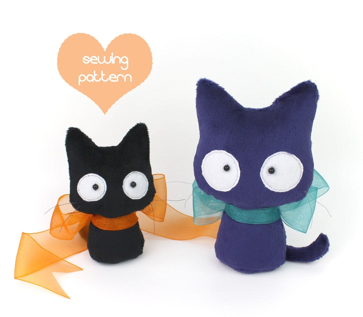Spooky Cat Plush Sewing Pattern Kawaii Beginner Stuffed Animal 2 Sizes PDF Etsy Spooky Cat Plush Sewing Pattern Kawaii Beginner Stuffed Animal 2 Sizes PDF Etsy