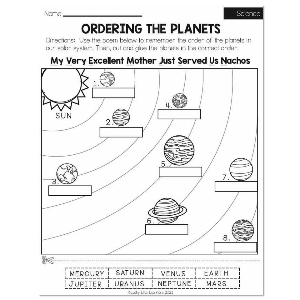 science for 2nd graders worksheets