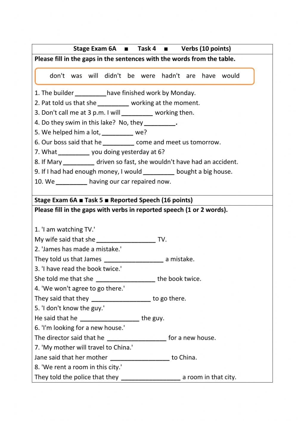 Stage 6 Grammar Exam Worksheet Grammar Worksheets English Worksheets Library Stage 6 Grammar Exam Worksheet Grammar Worksheets English Worksheets Library