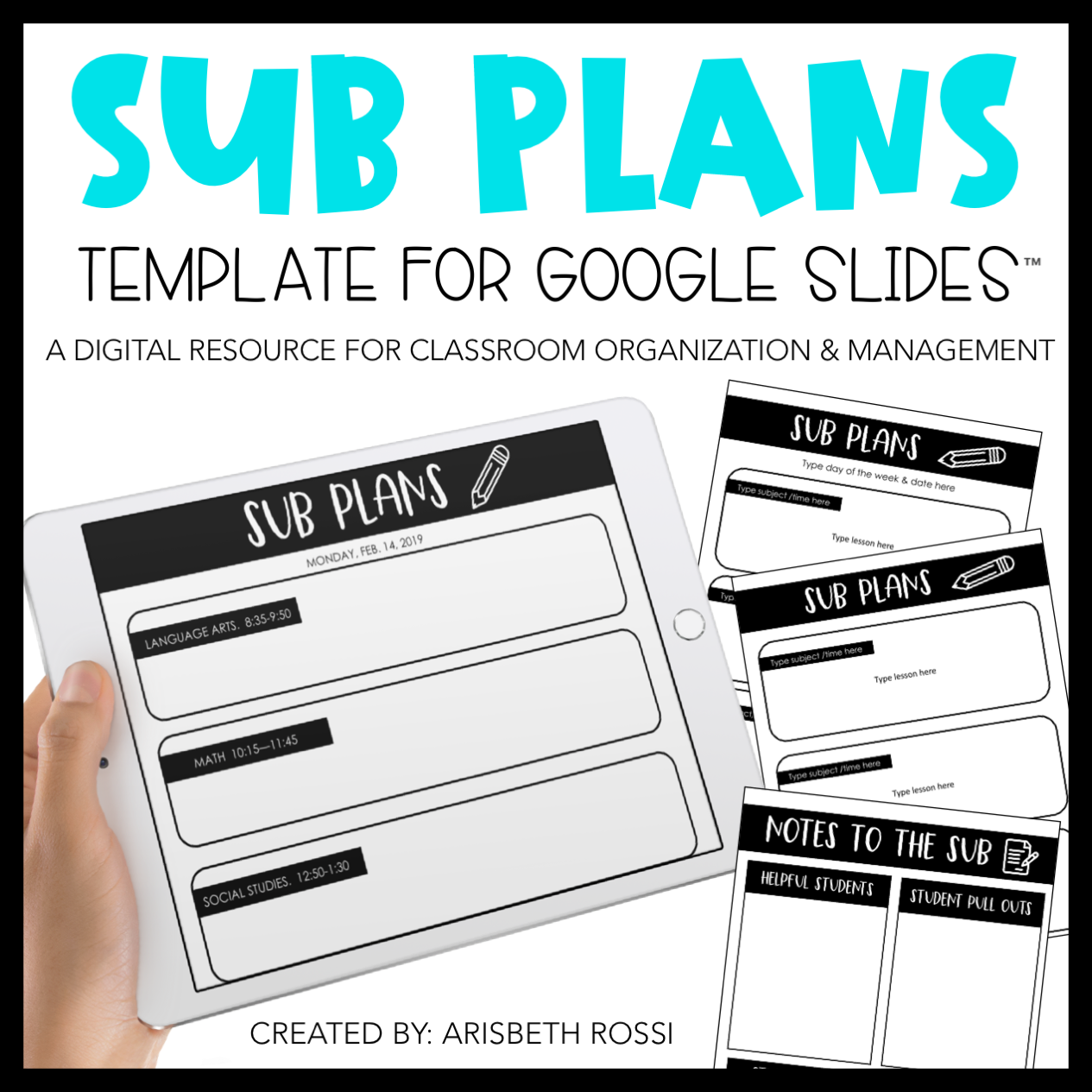 sub plans template sub plans template
