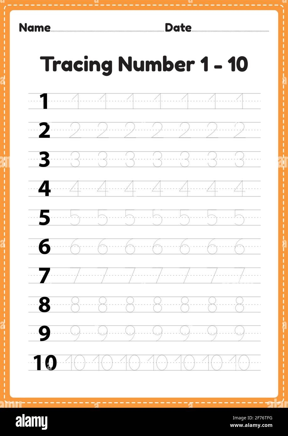 writing numbers 1 10 writing numbers 1 10