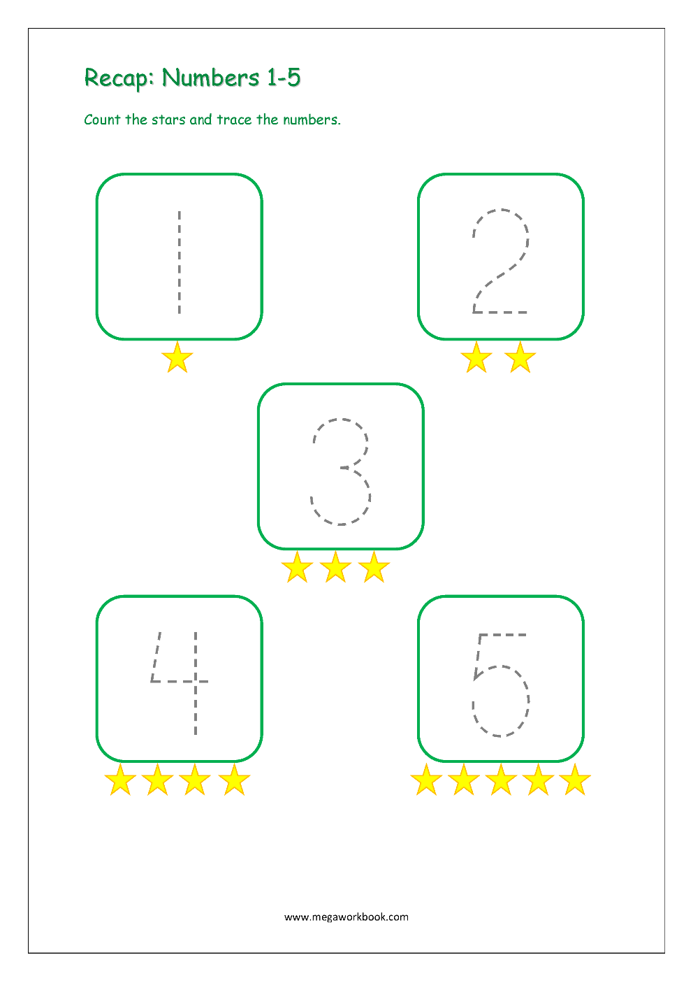 tracing numbers 1 5 tracing numbers 1 5