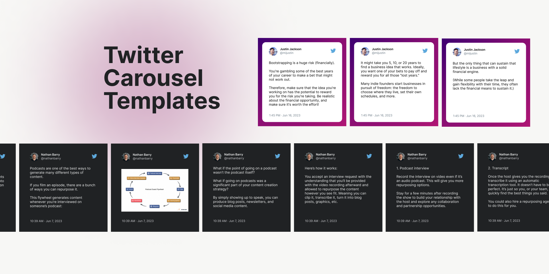 Twitter Carousel Templates Figma Twitter Carousel Templates Figma
