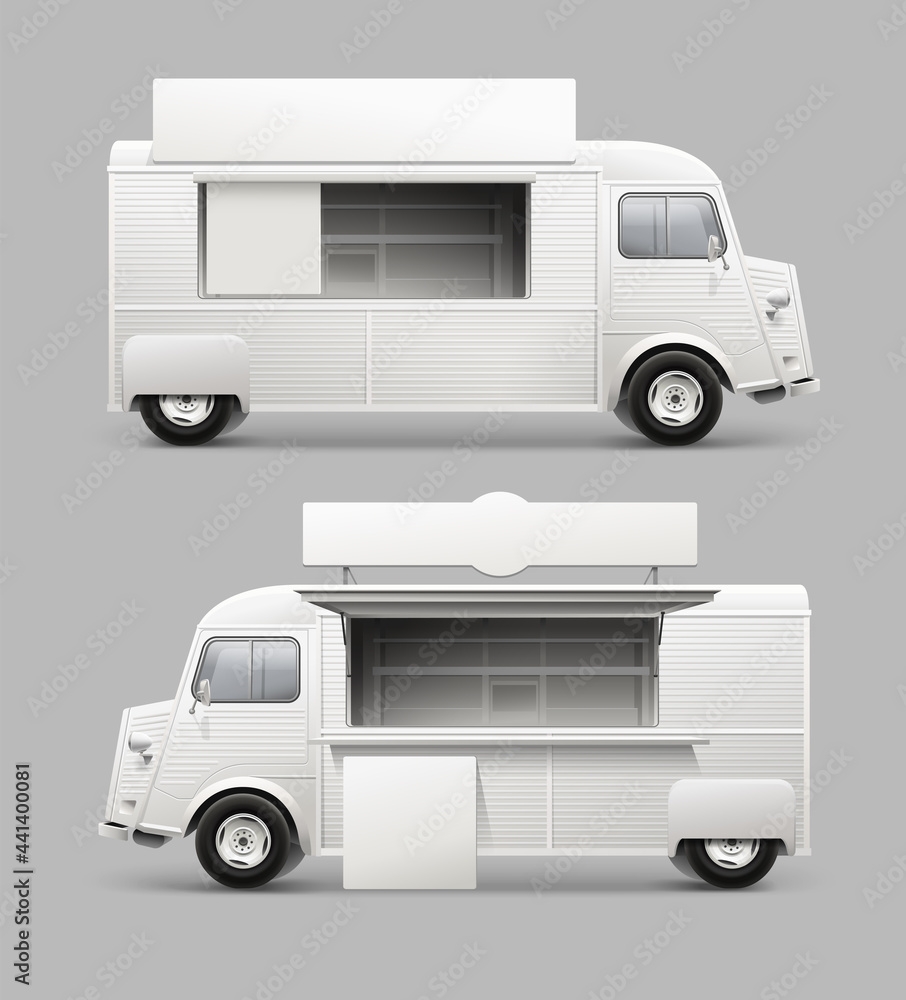 Vector Street Food Truck Blank Mockup Template For Brand Identity Cargo Truck Realistic Delivery Service Vehicle Isolated On Grey Background For Advertising Design Food Truck With Sign Stock Vector Adobe Stock Vector Street Food Truck Blank Mockup Template For Brand Identity Cargo Truck Realistic Delivery Service Vehicle Isolated On Grey Background For Advertising Design Food Truck With Sign Stock Vector Adobe Stock