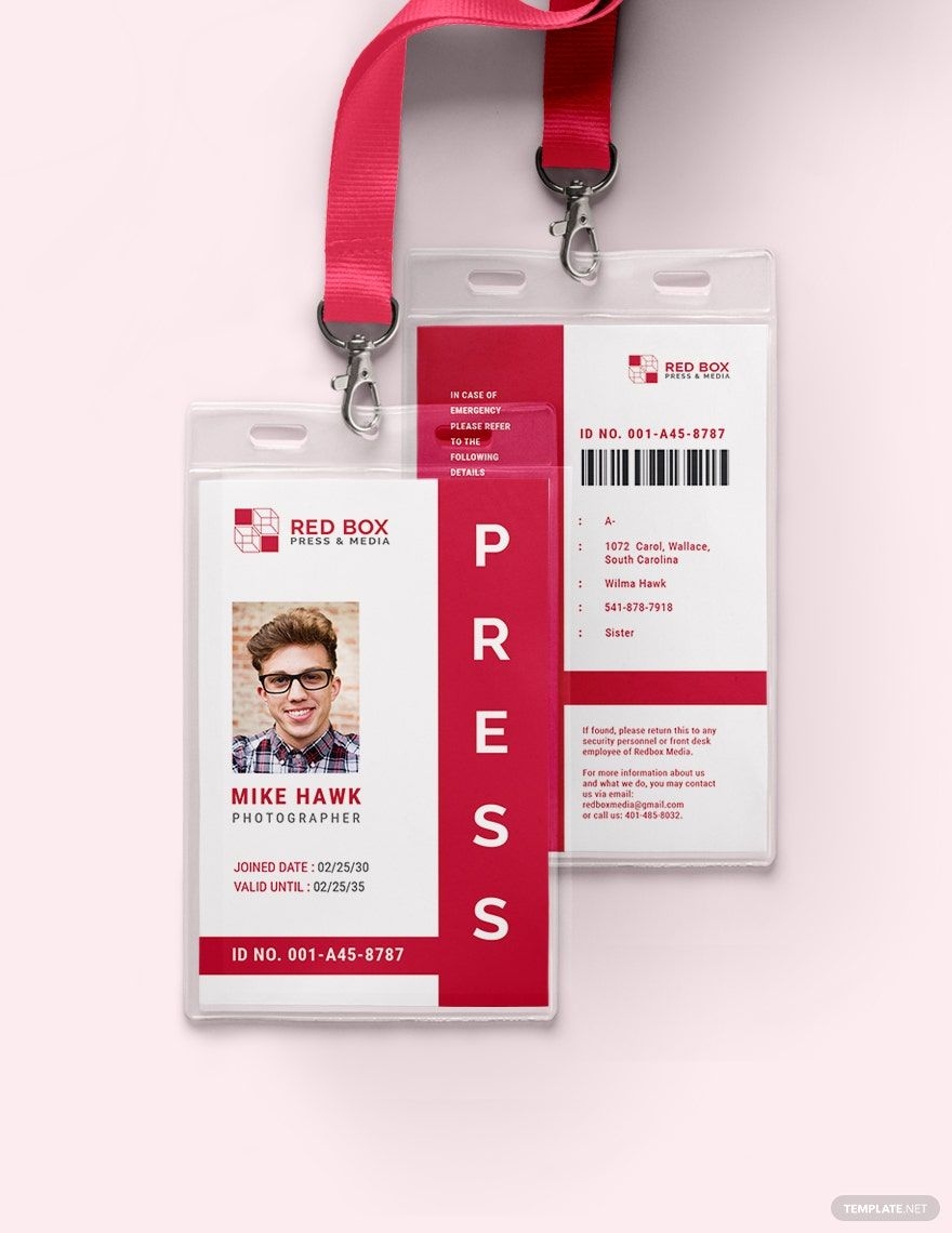 Vertical Press ID Card Template In Illustrator Publisher PSD Pages Word Download Template Vertical Press ID Card Template In Illustrator Publisher PSD Pages Word Download Template