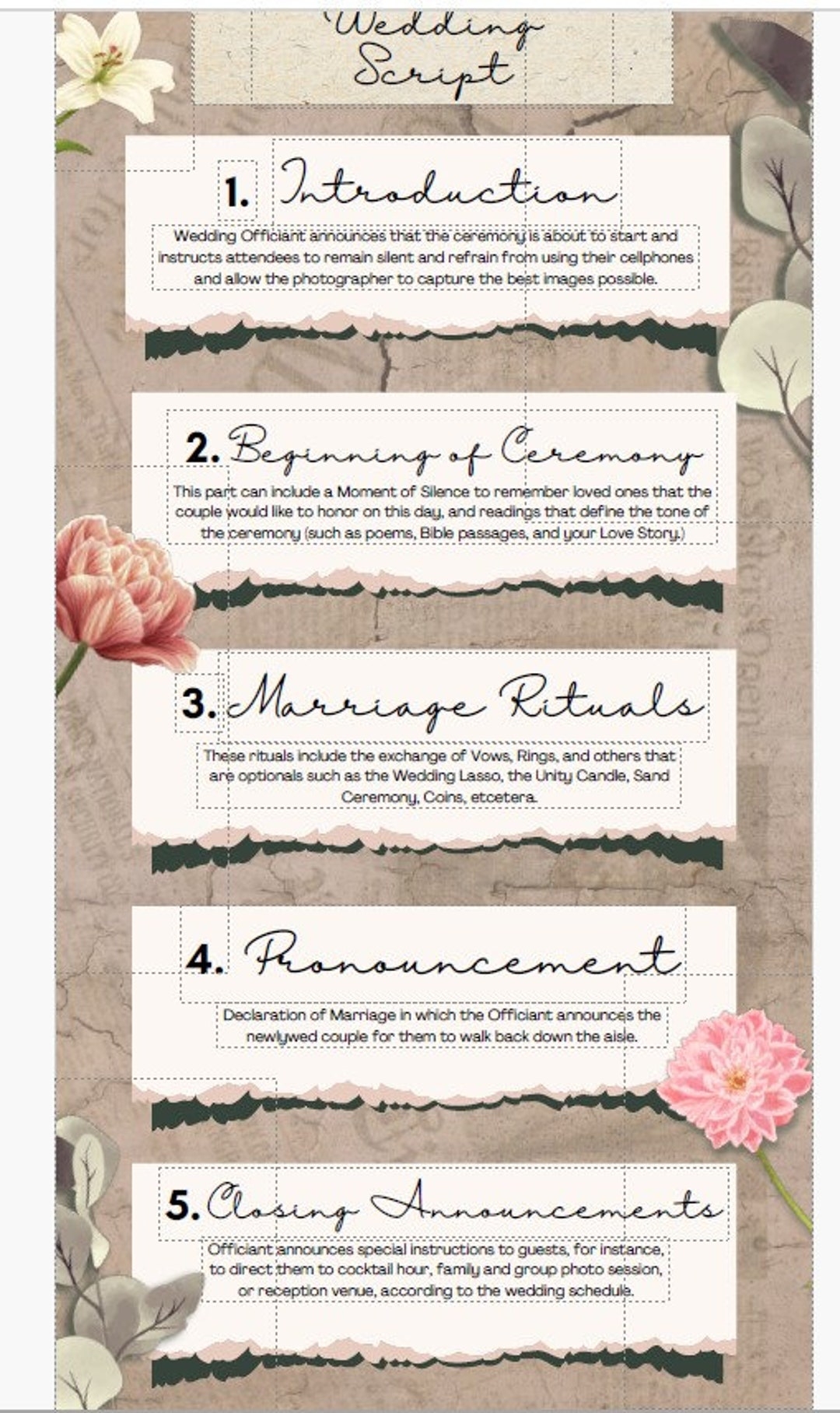 wedding ceremony vows template wedding ceremony vows template