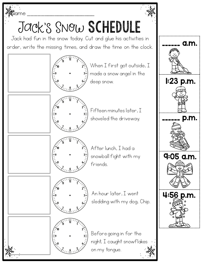 Winter Printables 3rd Grade Made By Teachers