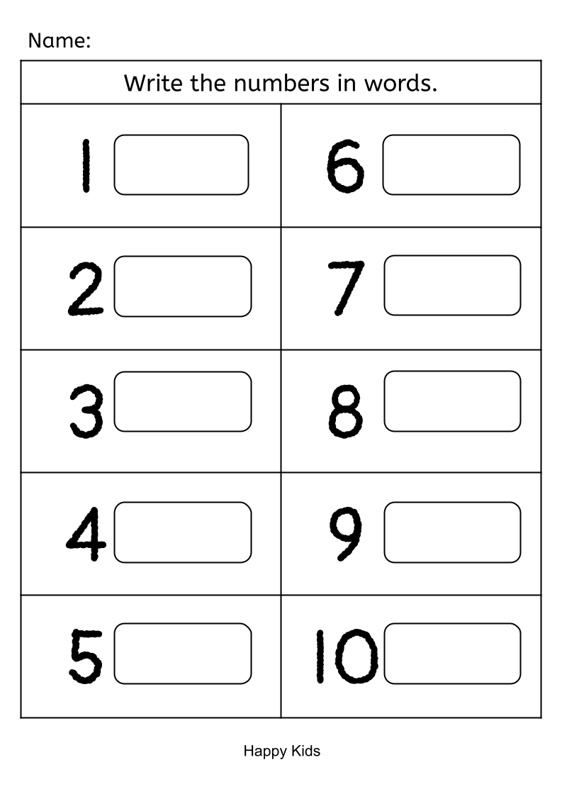 Write The Number Words 1 To 10 Made By Teachers Write The Number Words 1 To 10 Made By Teachers
